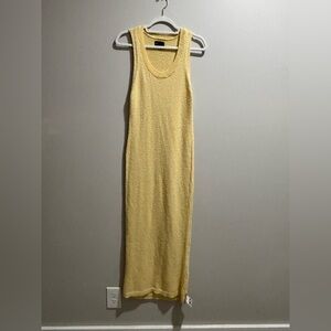 ASOS Elegant Yellow Sleeveless Knit Dress